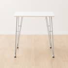 ダイニングテーブル(クーボ3 70 WH/SI) 2枚目画像