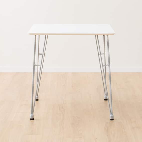 ダイニングテーブル(クーボ3 70 WH/SI) 2枚目画像