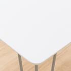 ダイニングテーブル(クーボ3 70 WH/SI) 4枚目画像