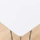 ダイニングテーブル(クーボ3 70 WH/SI) 4枚目画像