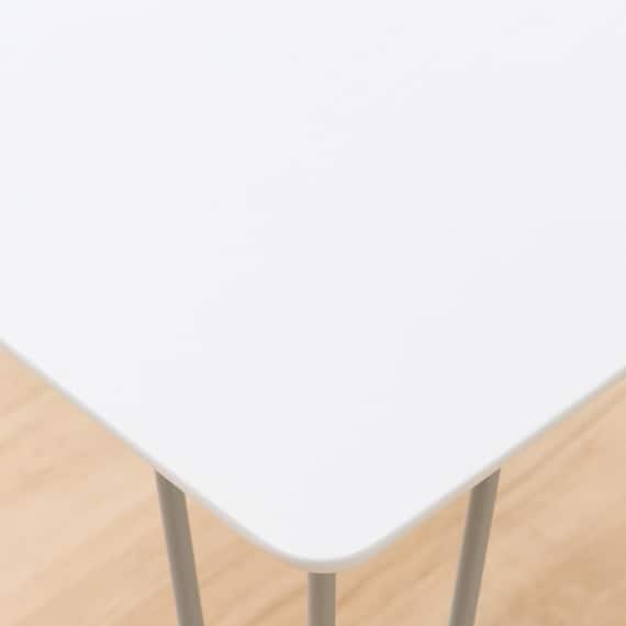 ダイニングテーブル(クーボ3 70 WH/SI) 4枚目画像