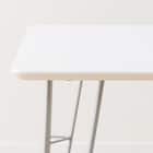 ダイニングテーブル(クーボ3 70 WH/SI) 5枚目画像