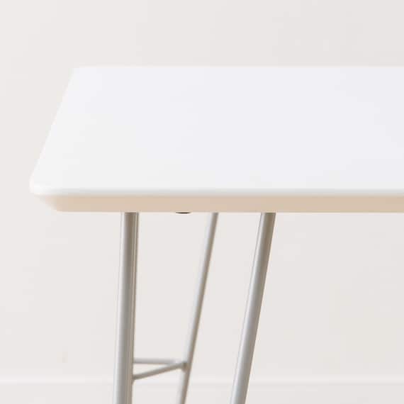 ダイニングテーブル(クーボ3 70 WH/SI) 5枚目画像