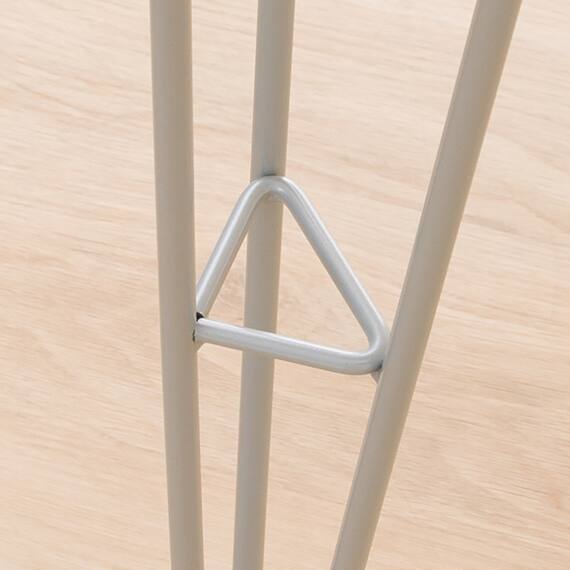 ダイニングテーブル(クーボ3 70 WH/SI) 6枚目画像