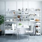 ダイニングテーブル(クーボ3 70 WH/SI) 9枚目画像