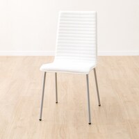 ダイニングチェア (クーボ3 PVC WH/SI)