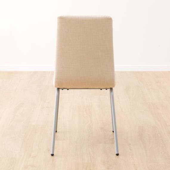 ダイニングチェア (クーボ3 布 BE/SI) 4枚目画像