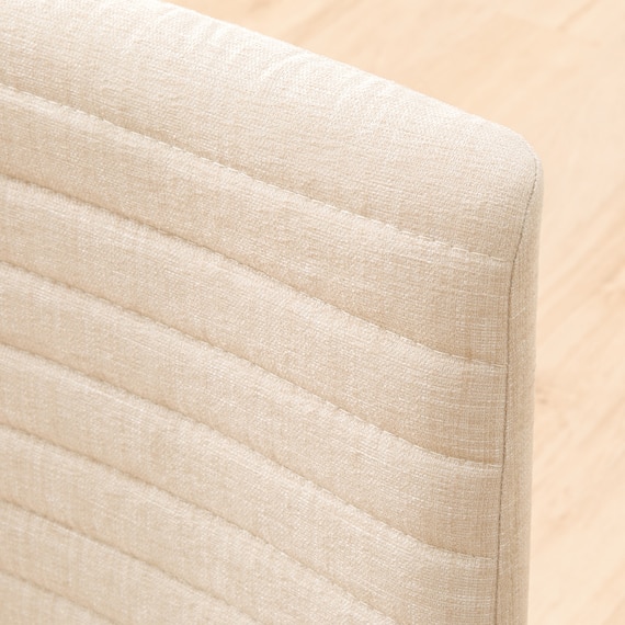 ダイニングチェア (クーボ3 布 BE/SI) 6枚目画像