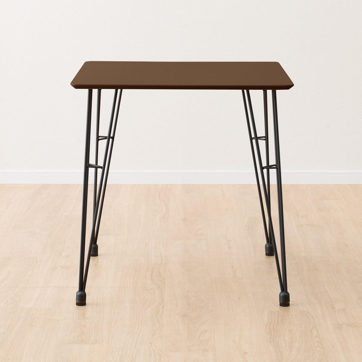 ダイニングテーブル3点セット(DTクーボ3-70MBRBK/DCクーボ3PVCBK