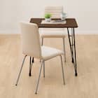 ダイニングテーブル3点セット(DTクーボ3-70MBRBK/DCクーボ3布BESI) 2枚目画像