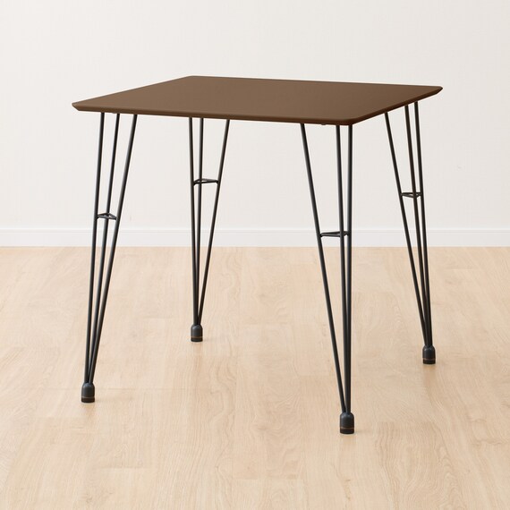 ダイニングテーブル3点セット(DTクーボ3-70MBRBK/DCクーボ3布BESI) 4枚目画像