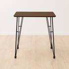 ダイニングテーブル3点セット(DTクーボ3-70MBRBK/DCクーボ3布BESI) 5枚目画像