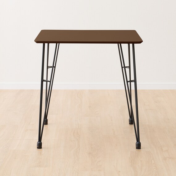 ダイニングテーブル3点セット(DTクーボ3-70MBRBK/DCクーボ3布BESI) 5枚目画像