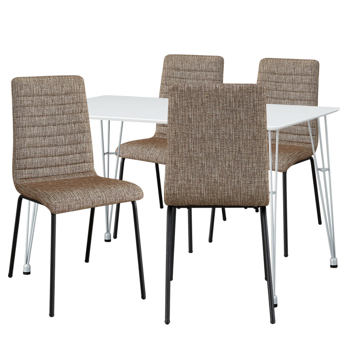 【美品】ニトリ ダイニングチェア クーボ3 PVC BK 2脚セット ダイニングチェア (クーボ3 PVC WH/SI) | ニトリネット【公式