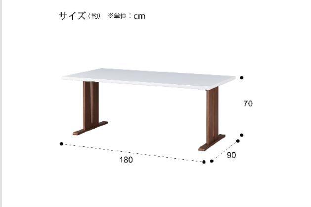 Yu　ニトリ DT LEG LG-010 150 ホワイト DT TLEG LG-010 180 WH/MBR | ニトリネット【公式】 家具・インテリア通販