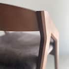 ファブリックダイニングチェア(CBL-5610 マーブル/BR) 10枚目画像