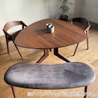 ファブリックダイニングチェア(CBL-5610 マーブル/BR) 17枚目画像