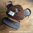 ファブリックダイニングベンチ(ミラージュ マーブル/BR) 6枚目画像