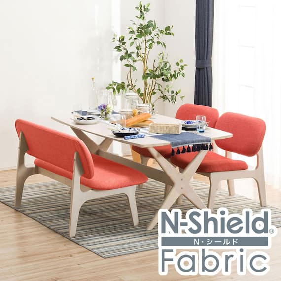 【旧モデル】リビングダイニングテーブル4点セット(LDリラックスワイド160WW/2P・1Pチェア NSF OR) 1枚目画像