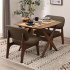 【旧モデル】リビングダイニングテーブル3点セット(LDリラックスワイド90MBR/1PチェアMBR) 1枚目画像