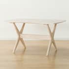 【旧モデル】リビングダイニングテーブルセット(LDテーブルリラックスワイド120WW/1PチェアWW/OR) 15枚目画像