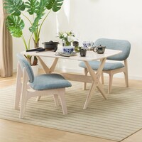 【旧モデル】リビングダイニングテーブルセット(LDテーブルリラックスワイド120WW/1PチェアWW/GY)
