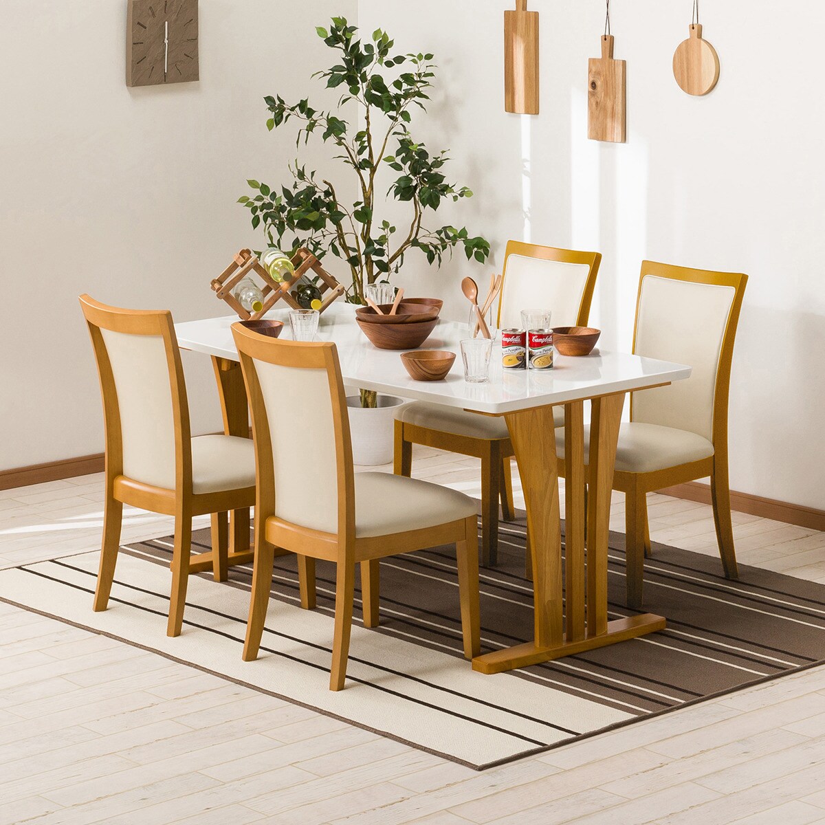 ニトリ ダイニングテーブルDT LAGOON GK150 ブラウン ニトリ