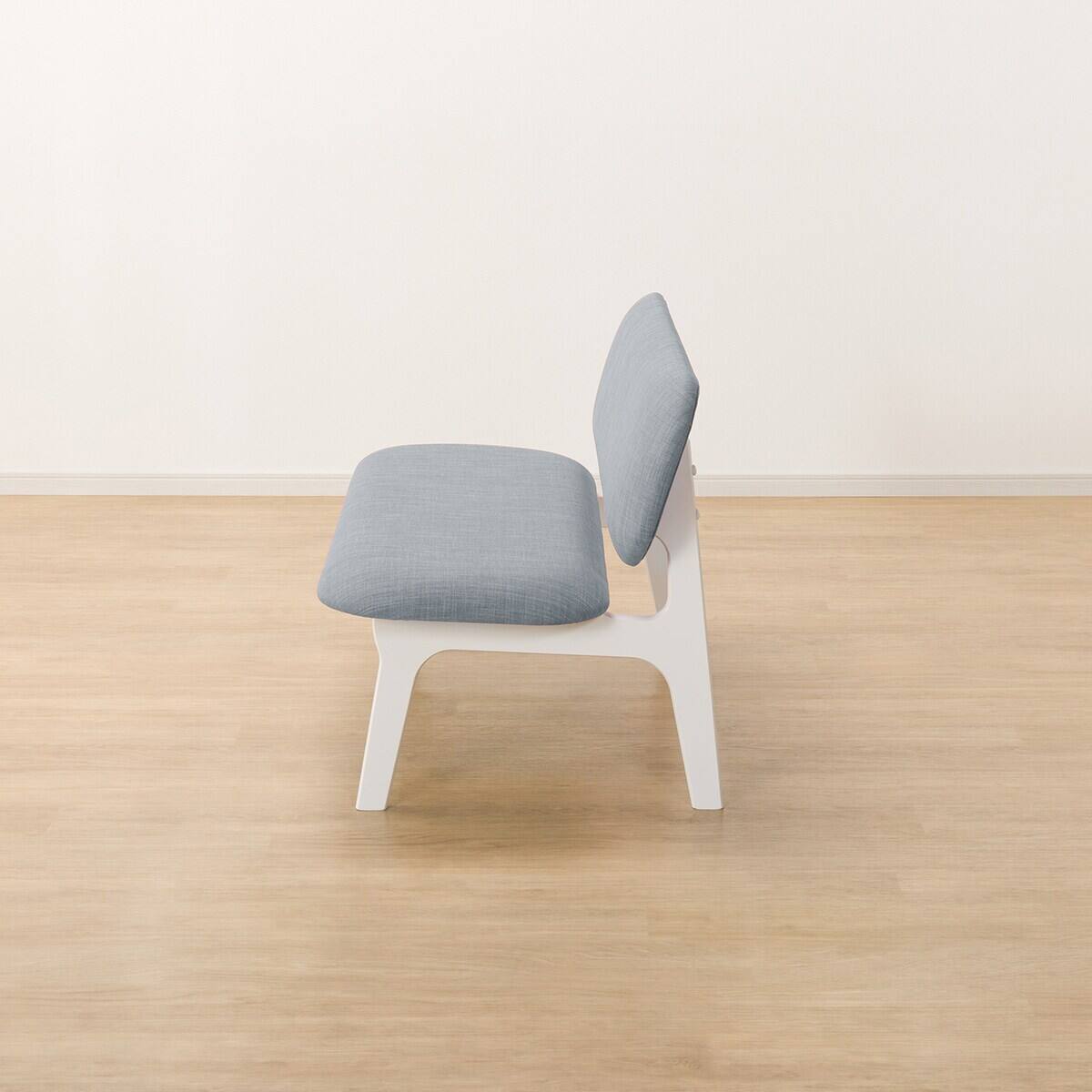 リビングダイニング2人用チェア(リラックスワイドNシールド布 WH/GY