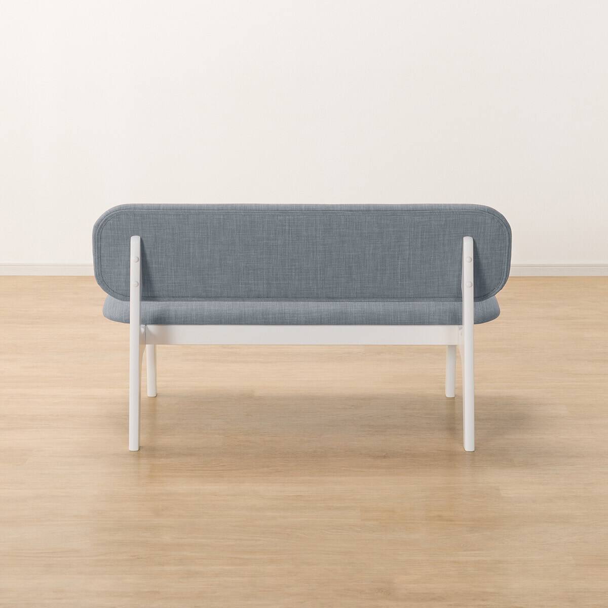 リビングダイニング2人用チェア(リラックスワイドNシールド布 WH/GY