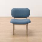 【旧モデル】リビングダイニング1人用チェア(リラックスワイドNシールド布 GY/TBL) 15枚目画像