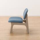 【旧モデル】リビングダイニング1人用チェア(リラックスワイドNシールド布 GY/TBL) 16枚目画像