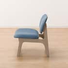 【旧モデル】リビングダイニング1人用チェア(リラックスワイドNシールド布 GY/TBL) 16枚目画像