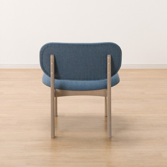 【旧モデル】リビングダイニング1人用チェア(リラックスワイドNシールド布 GY/TBL) 17枚目画像