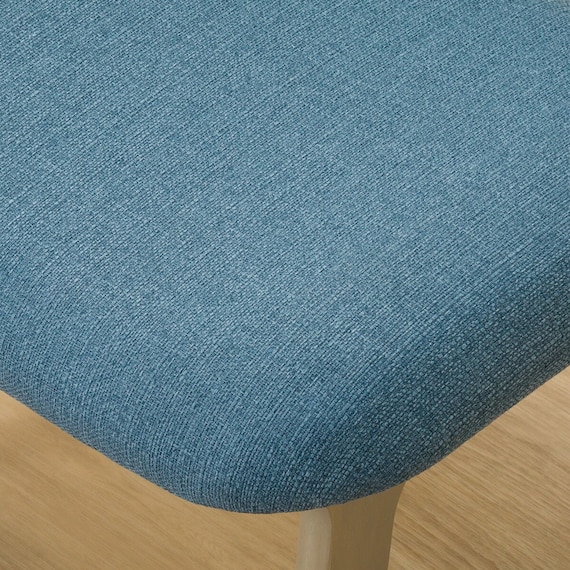 【旧モデル】リビングダイニング1人用チェア(リラックスワイドNシールド布 GY/TBL) 20枚目画像