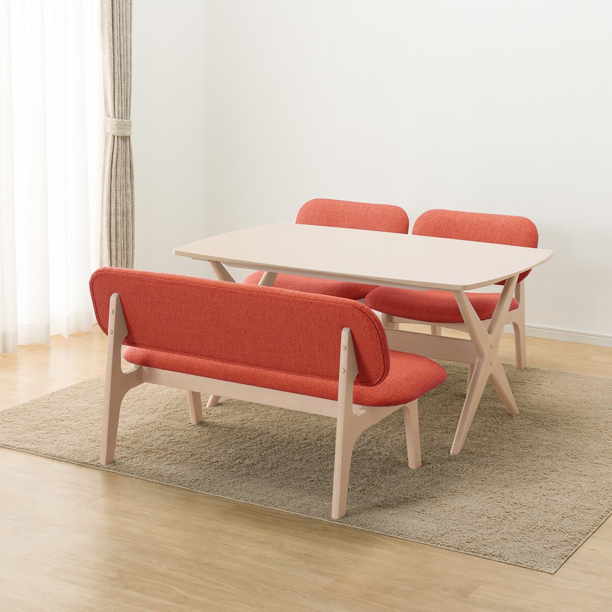 旧モデル】リビングダイニングテーブル4点セット(LDリラックスワイド