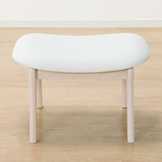 傷・汚れに強い合成皮革 スツール(Nシールド リラックスワイド WW/IV) 5枚目画像