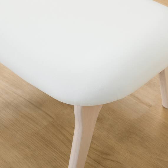 傷・汚れに強い合成皮革 スツール(Nシールド リラックスワイド WW/IV) 9枚目画像