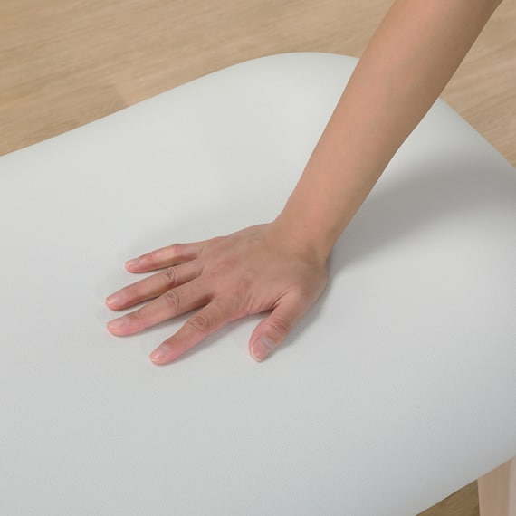 傷・汚れに強い合成皮革 スツール(Nシールド リラックスワイド WW/IV) 10枚目画像