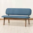 【旧モデル】リビングダイニング2人掛けチェア(リラックスワイド MBR/TBL) 1枚目画像