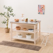 ワークテーブル(シナモ12078WH)