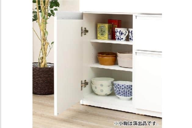 【美品】ニトリ キッチンカウンター　幅120cm 食器棚 キュリー2 ｶｳﾝﾀｰ ｷｭﾘｰ2 120CT WH | ニトリネット【公式】 家具・インテリア通販