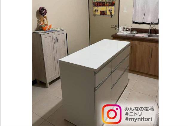 ｶｳﾝﾀｰ ｷｭﾘｰ2 120CT WH | ニトリネット【公式】 家具・インテリア通販