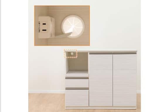 カウンター SP201 120WT WH 2枚目画像