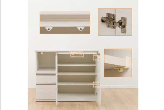 カウンター SP201 120WT WH 3枚目画像