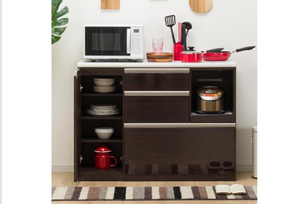 ｶｳﾝﾀｰｱﾙﾐﾅ2 120CT DBR | ニトリネット【公式】 家具・インテリア通販