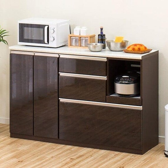 キッチンカウンター(アルミナ2 140CT DBR) 1枚目画像