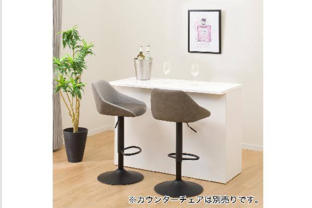 ﾊﾞｰｶｳﾝﾀｰ ｴﾄﾅ 120BC WH/SI | ニトリネット【公式】 家具・インテリア通販
