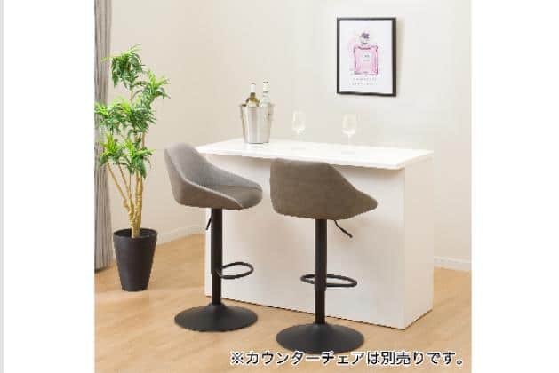ﾊﾞｰｶｳﾝﾀｰ ｴﾄﾅ 120BC WH/SI | ニトリネット【公式】 家具・インテリア通販