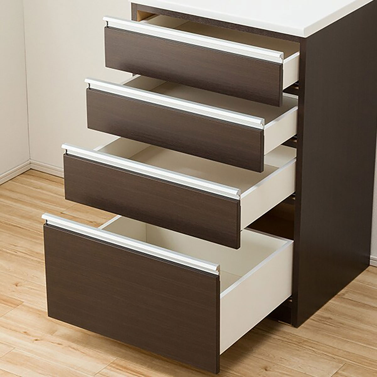 キッチンカウンター(レジューム 60QH DBR) | ニトリネット【公式