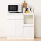 キッチンカウンター(レジューム 90TL-R WH) 1枚目画像